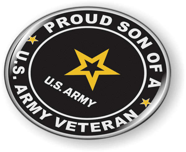 Proud Son of a U.S. Army Veteran Emblem